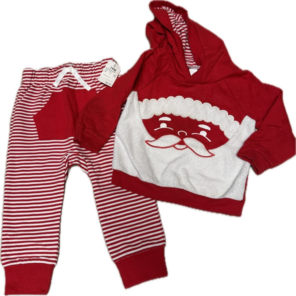 Carter's Red and White Santa Kids Matching Set